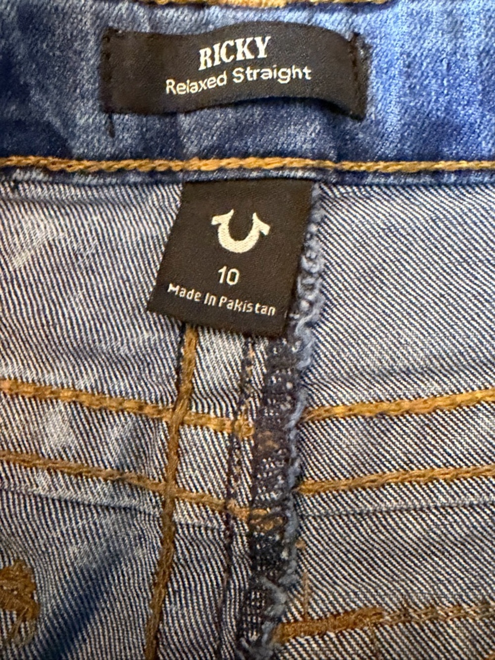 True Religion Ricky Relaxed Straight Cargo Jeans | Kids Size 10 🔥Unisex Fit - Picture 13 of 13